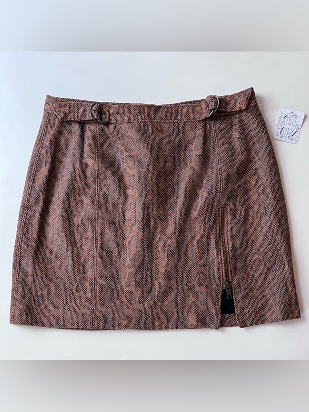 NWT Snakeskin Print Zipper Buckle Midnight Magic Mini